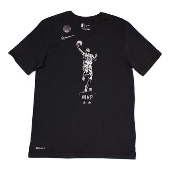 Nike Dri-Fit Mvp Stephen Curry Player Print Short Sleeve Male Black BV1529-010