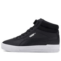 (WMNS) PUMA Carina Mid Black/White Mid Board Shoes 373233-05