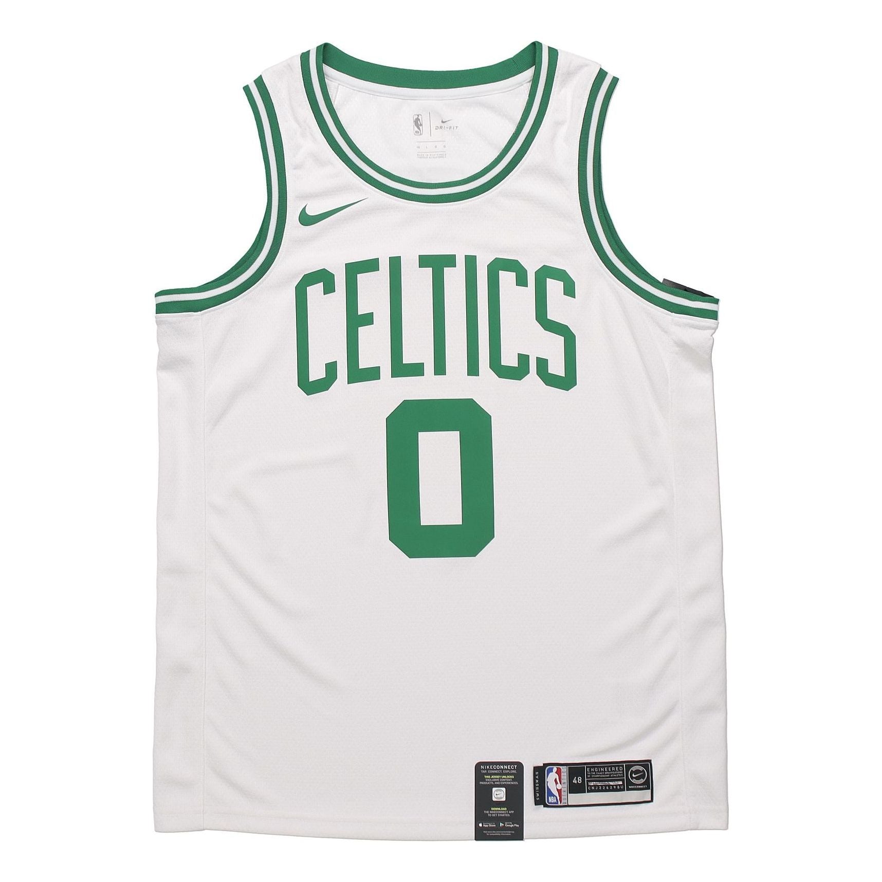 Nike MENS NBA Boston Celtics Tatum Tank Top 0 White/Green 864403-101