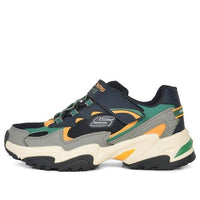 (GS) Skechers DLITES 'Navy Green Orange' 405209L-NVMT
