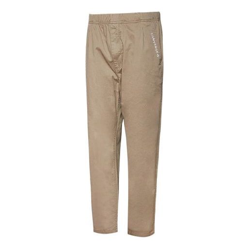 Converse Logo Small Label Straight Woven Casual Pants Khaki 10018387-A01