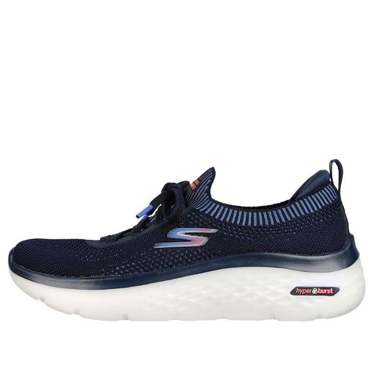 (WMNS) Skechers Go Walk Hyper Burst 'Navy' 124585-NVY