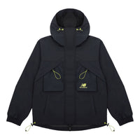 New Balance Men's New Balance Multiple Pockets Casual Sports Breathable Woven Jacket Autumn Black AMJ13376-BK