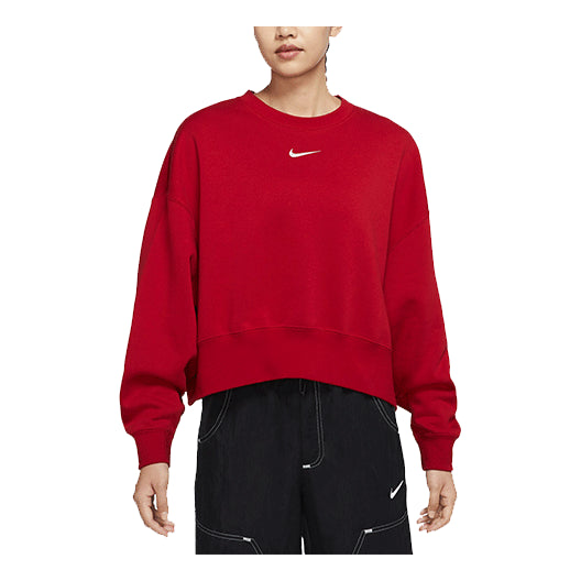(WMNS) Nike CNY New Year's Edition Loose Casual Knit Sports Long Sleeves Hoodie Red DR7842-687