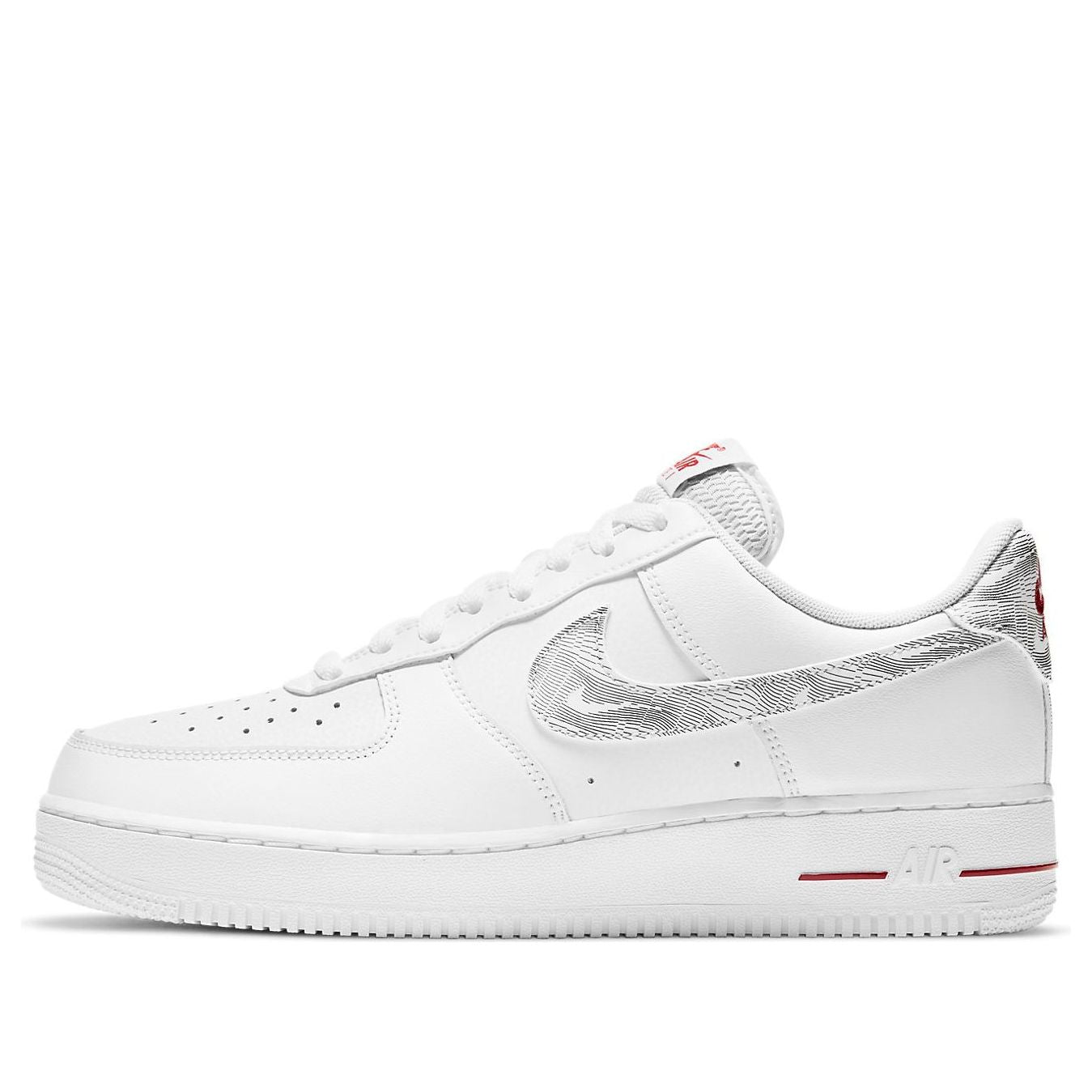 Nike Air Force 1 Low 'Topography Pack - White University Red' DH3941-100