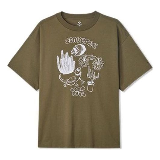 Converse Desert Neighbors Tee Asia Sizing 'Olive Green' 10023791-A02