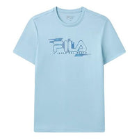 FILA Embroidered Logo Loose Knit Short Sleeve Blue F11M122102F-LB