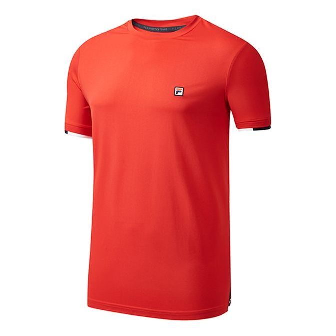 FILA Athletics Logo Printing Short Sleeve Red A11M023110F-RD