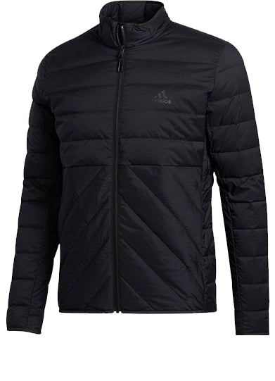 adidas Thin and light Long Sleeves Stand Collar Down Jacket Black FS6941
