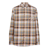 Burberry Embroidery B Pattern Stretch Cotton Shirt Male Black 80368701