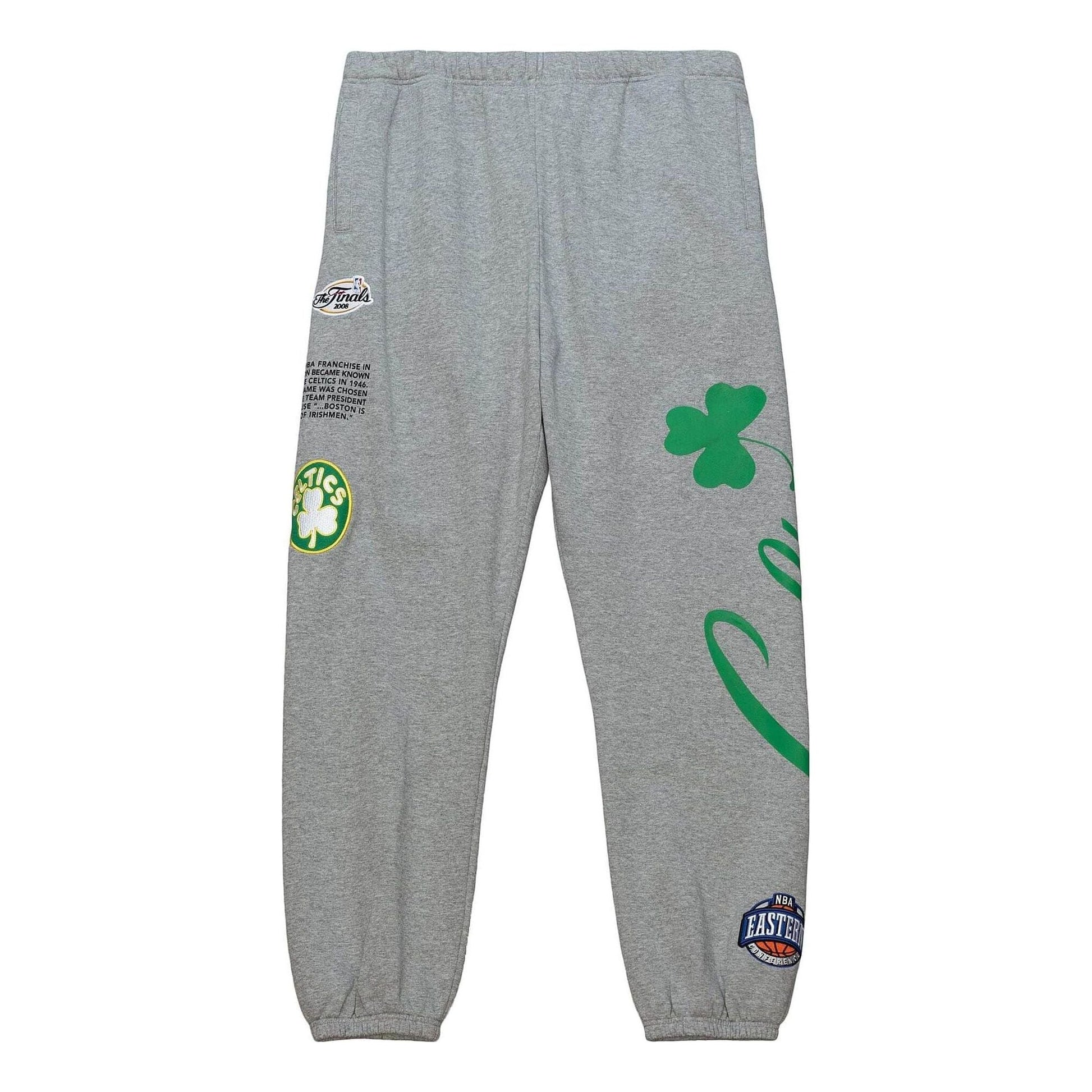 Mitchell & Ness x NBA Team Origins Fleece Pants 'Boston Celtics' PSWP4850-BCEYYPPPGYHT