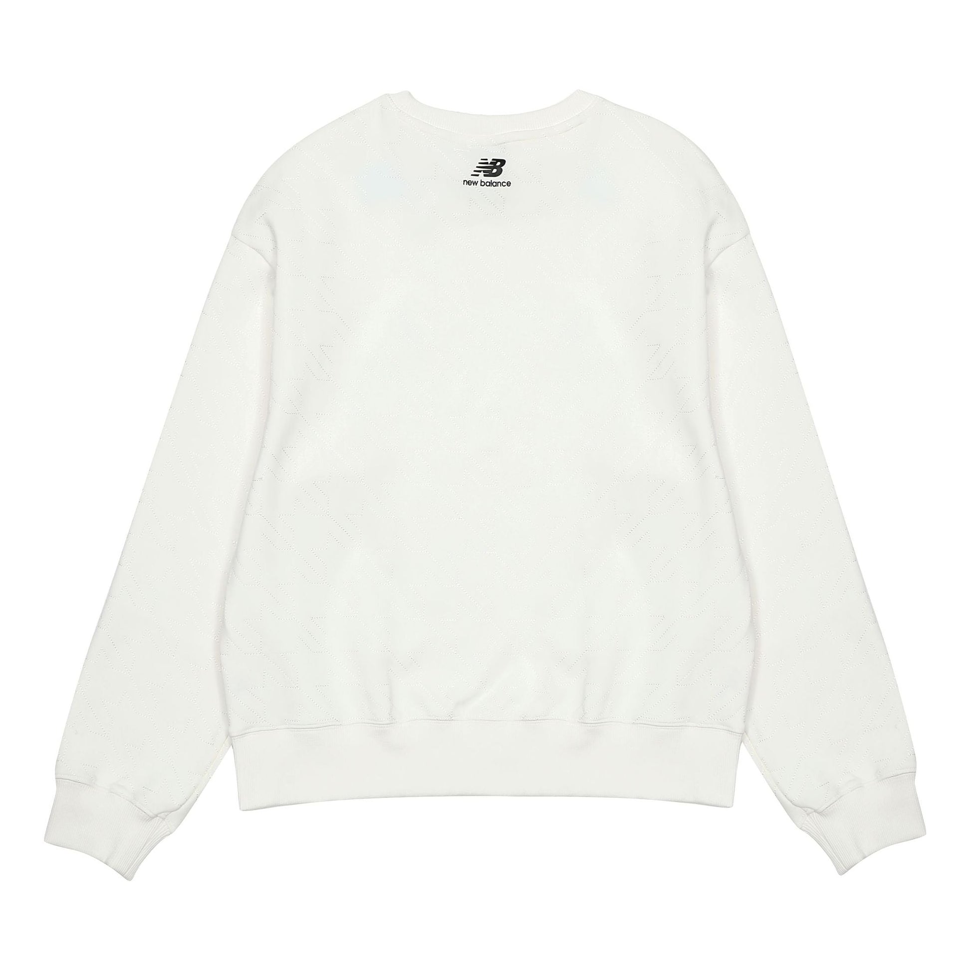 (WMNS) New Balance Logo Casual Sweatshirt Asia Sizing 'White' 5CC37142-WT