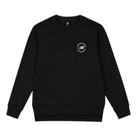 New Balance Logo Pullover Sweatshirt Asia Sizing 'Black White' AMT33343-BK