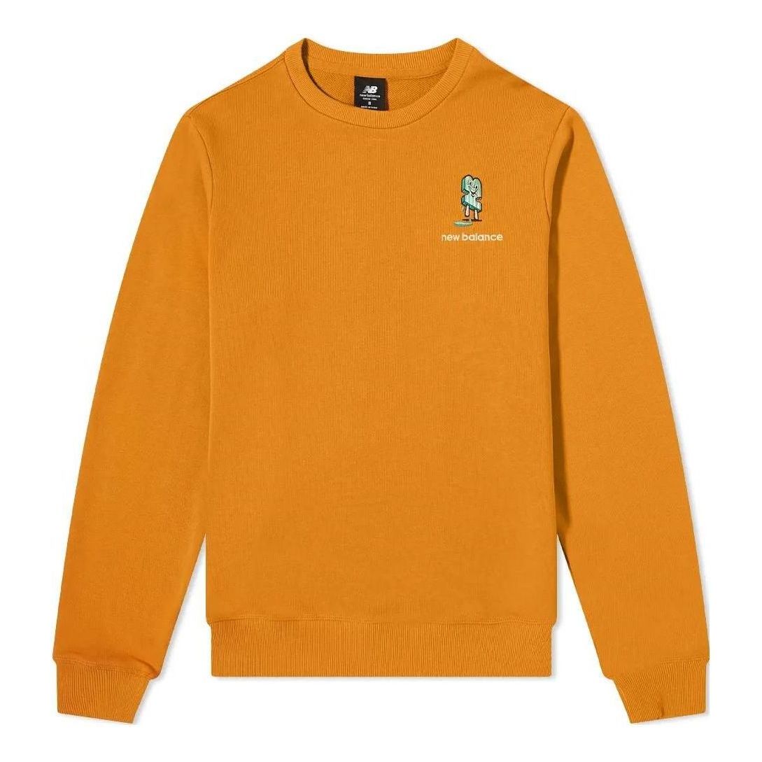New Balance Minimize Crew Sweatshirt Asia Sizing 'Orange' MT13572-MOE