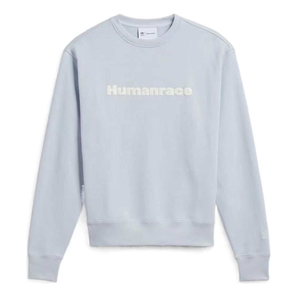 adidas x Pharrell Humanrace Logo Sweatshirt 'Halo Blue' HS4828