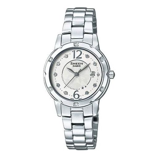 CASIO SHEEN Quartz Stainless Steel Strap White Analog SHE-4021D-7A