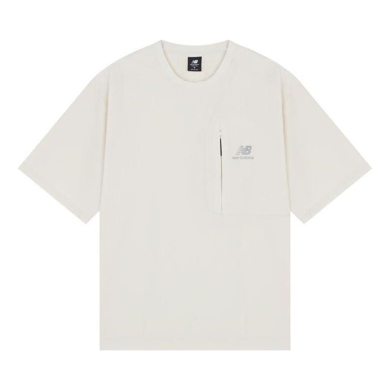 New Balance Logo Print Tee Asia Sizing 'White' AMT22371-CFO
