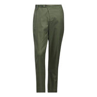 Men's adidas Solid Color Plaid Printing Straight-Leg Casual Pants/Trousers Japanese Version Olive Green HA3611