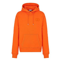 Men's DIOR Logo Embroidered Solid Color Orange 113J698A0531-C242
