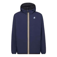 Men's FENDI x K-Way Crossover SS21 Full Print F reversible Hooded Jacket Blue FAA803AERRF0D0C