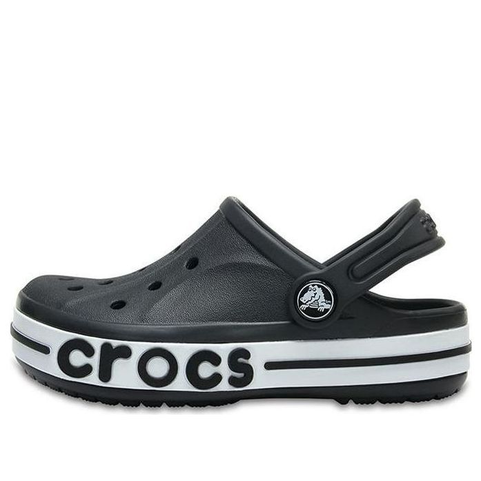 (PS) Crocs Small Crocs Outdoor Flat Heel Beach Sports Black White Sandals 'Black White' 205100-001