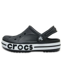 (PS) Crocs Small Crocs Outdoor Flat Heel Beach Sports Black White Sandals 'Black White' 205100-001