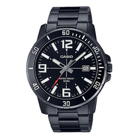 Casio Dress Classic Analog Watch 'Metallic Black White' MTP-VD01B-1BV
