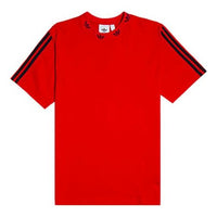 adidas originals Round Neck Pullover Short Sleeve Red EJ9124