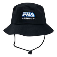 Fila LOGO Fisherman's hat Embroidered Fisherman's hat Unisex Black / White T13U125202F