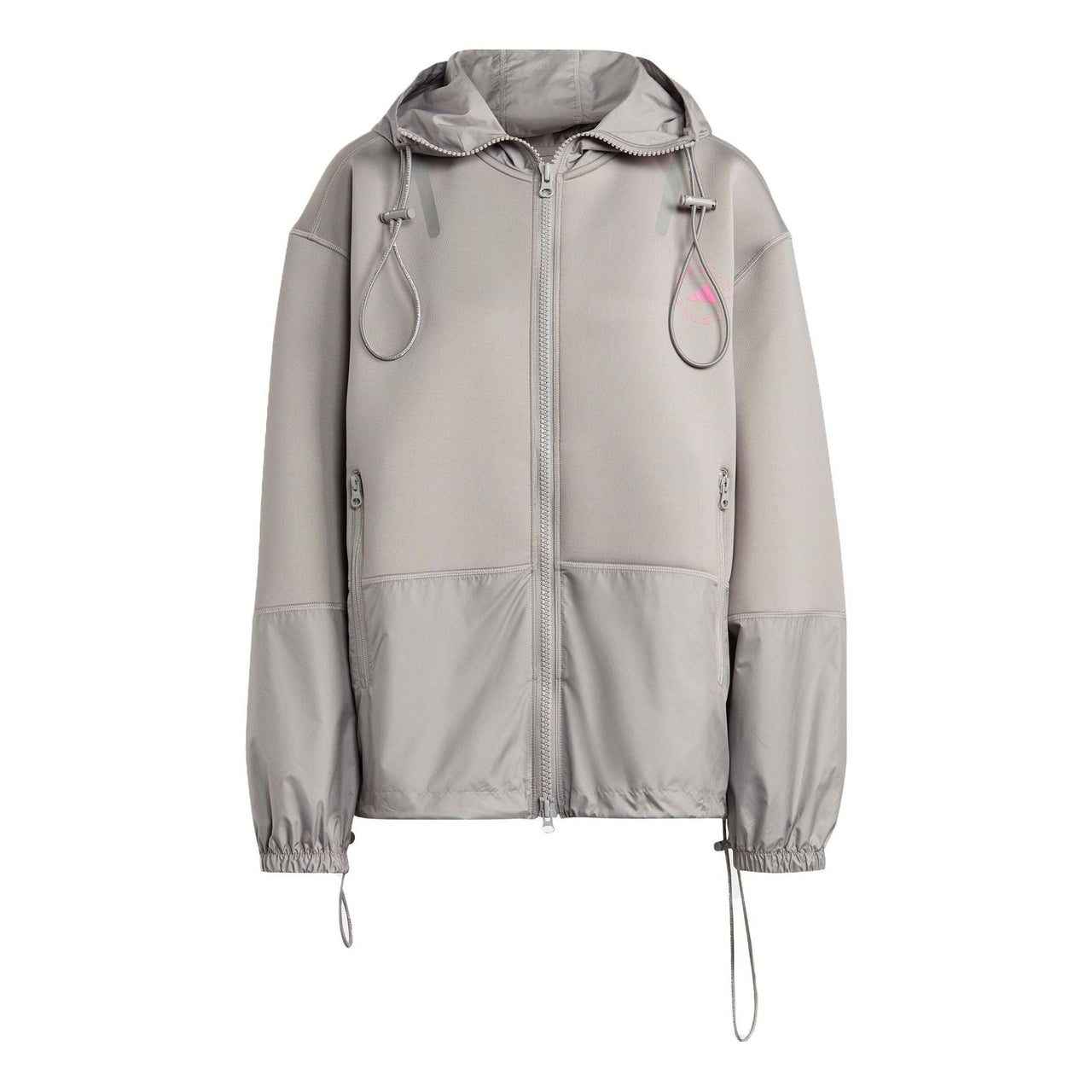 (WMNS) adidas by Stella McCartney Scuba Hooded Jacket Asia Sizing 'Grey' HR4477