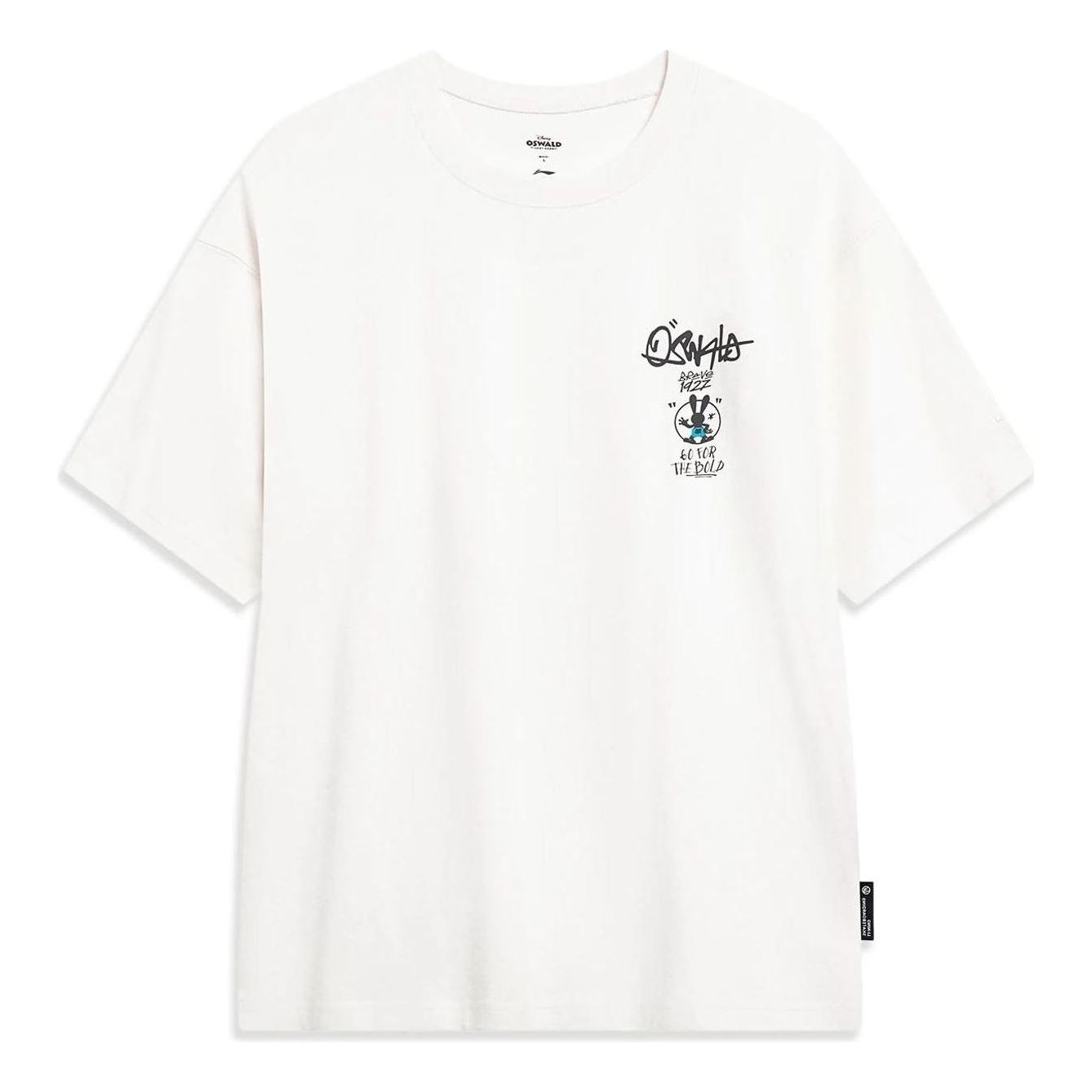 Li-Ning x Disney Oswald Graphic T-shirt 'White' AHST311-5