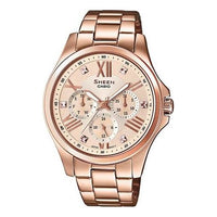 CASIO SHEEN Stainless Steel Strap Rose Gold Analog SHE-3806PG-9A