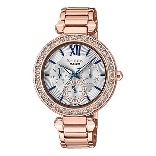 CASIO Female SHEEN Japan / South Korea Fashion Rose Gold Analog SHE-3061PG-7B