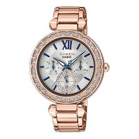 CASIO Female SHEEN Japan / South Korea Fashion Rose Gold Analog SHE-3061PG-7B