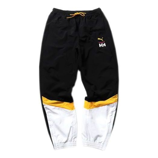 PUMA x Helly Hansen Tailored For Sport Mens Track Pants 'Black White Yellow' 597145-89