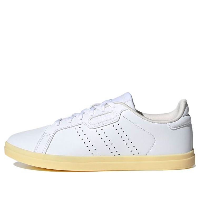 (WMNS) adidas neo Courtpoint Cl X 'White Yellow' FW7387
