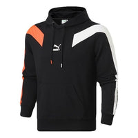 PUMA T7 2020 Sport Hoodie 'Black White Orange' 599216-01