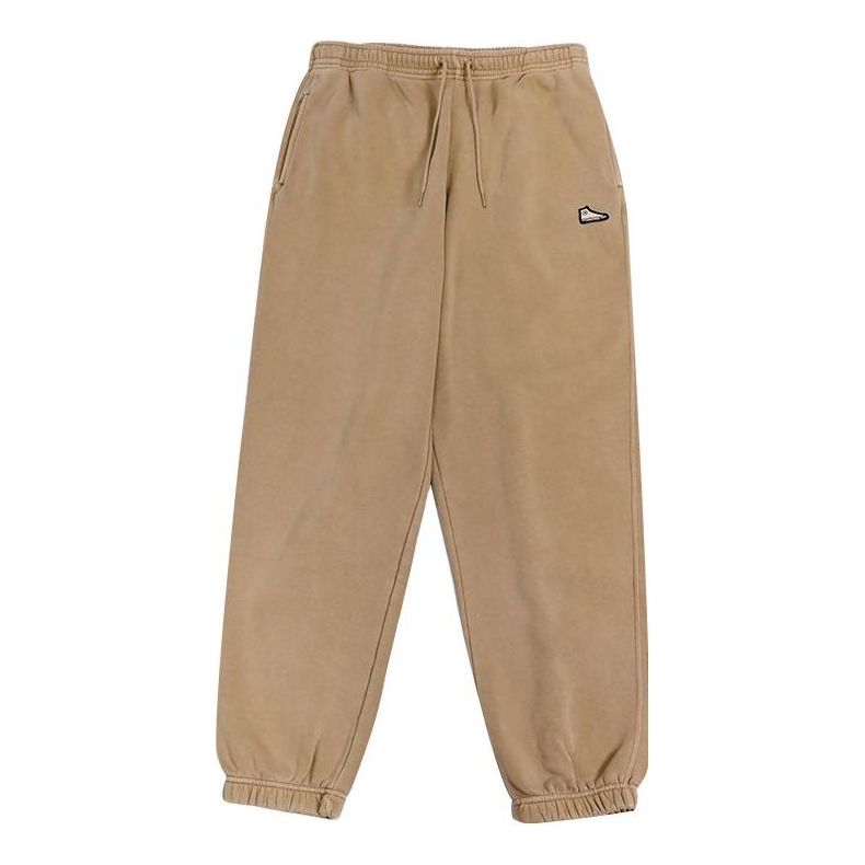 Converse Loose Fit Wearers Left Sneaker Patch Pigment Dyed Pant Asia Sizing 'Khaki' 10024499-A06