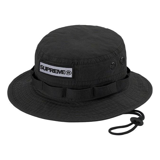 Supreme Reflective Patch Boonie 'Black White' SUP-SS21-612
