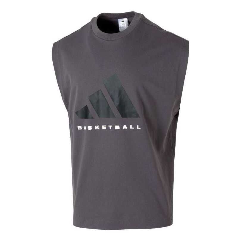 adidas Basketball Vest Asia Sizing 'Dark Grey' JC7836