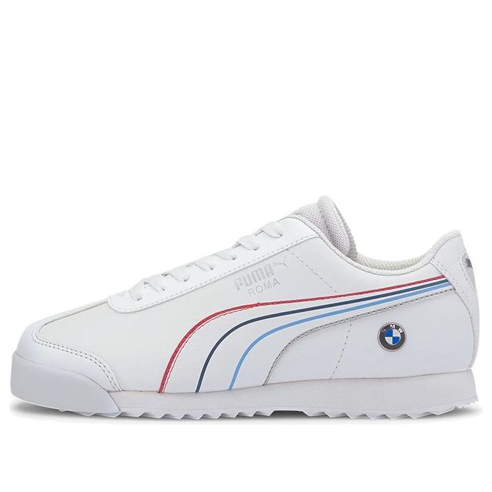 (GS) PUMA Bmw M Motorsport Roma Low Running Shoes White 306528-02