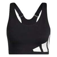 (WMNS) adidas Ultimate High-Support Logo Bra Asia Sizing 'Black White' GR8205