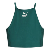 (WMNS) PUMA T7 Crop Top 'Green' 621462-43