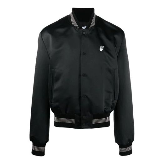Off-White SS21 Casual Logo Printing Jacket Black OMEA267S21FAB0011001
