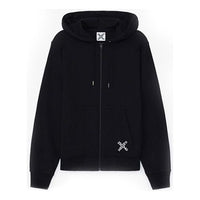 Men's KENZO SS21 Cotton Logo Alphabet hooded Long Sleeves Black FA65BL7204MS-99