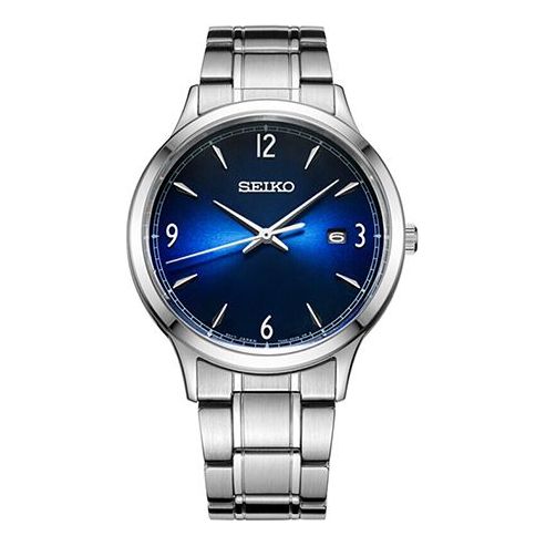 Men's SEIKO Blue Steel strip waterproof quartz Watch SGEH89P1