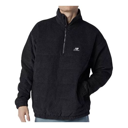 New Balance Casual Stand Collar Long Sleeves Jacket Black MJ13503-BK