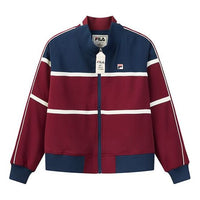 (WMNS) FILA x MIHARA YASUHIRO Stand-up Collar Woven Jacket 'Red Navy' F71W038503F-RD