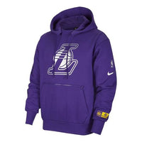 Nike NBA Los Angeles Lakers Courtside Casual Sports Pullover Purple CV4046-504