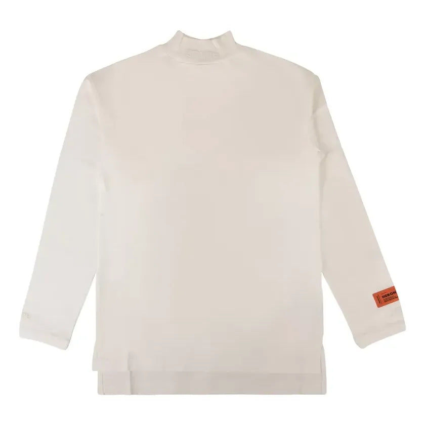(WMNS) HERON PRESTON CTNMB Mock Neck Long-Sleeve T-shirt 'White' HWAB006E196000030201
